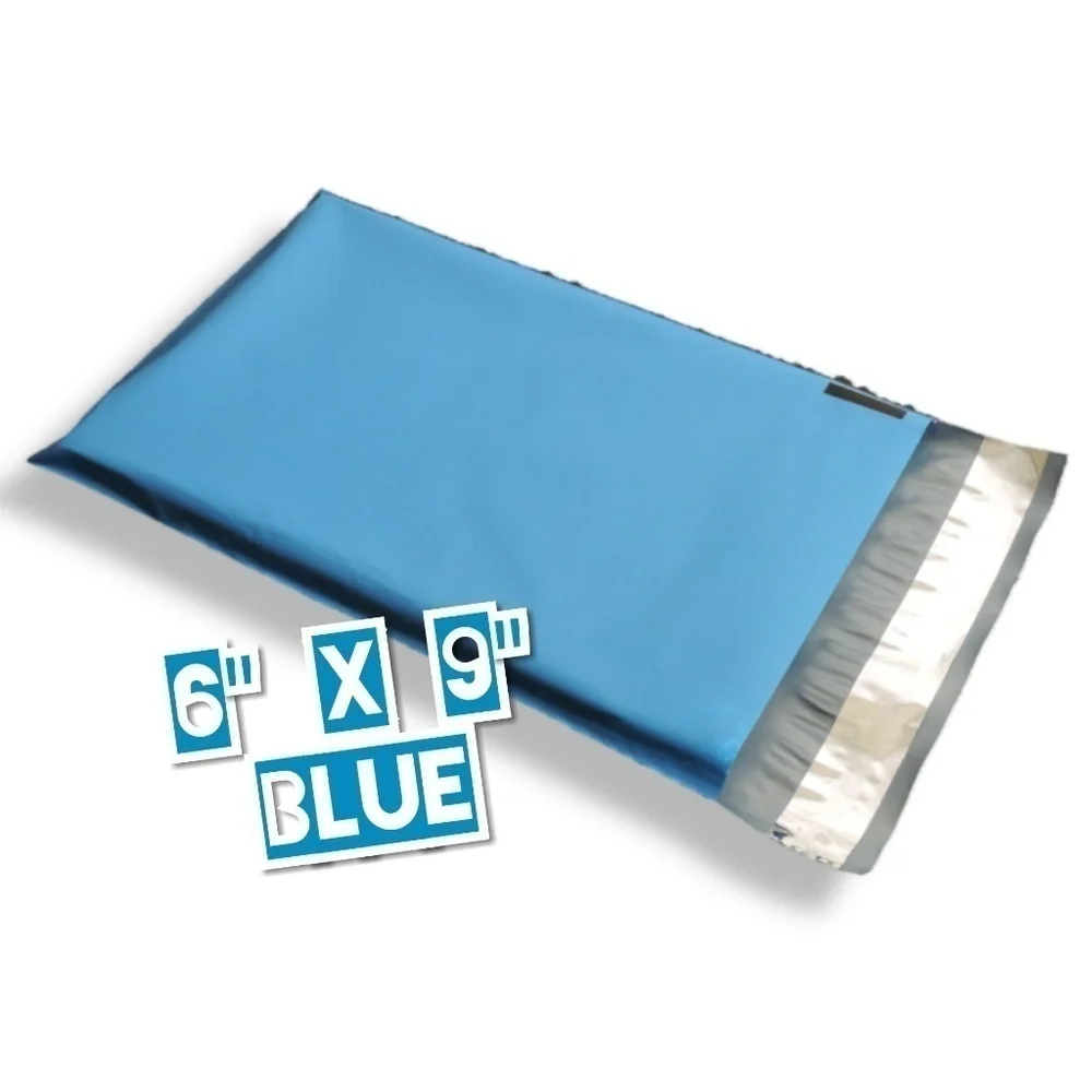 50 Poly Mailers 6x9 Blue